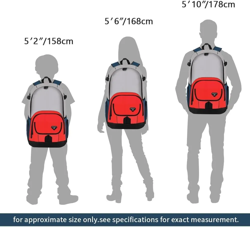 rickyh style Boys and Girls Kids Backpacks, Lightweight Backpack 18.5 x 13.75 x 8.75 Inches lunch bags 10 x 8 x 3.21 Inches Kids Backpacks for School and Travel, BPA Free
