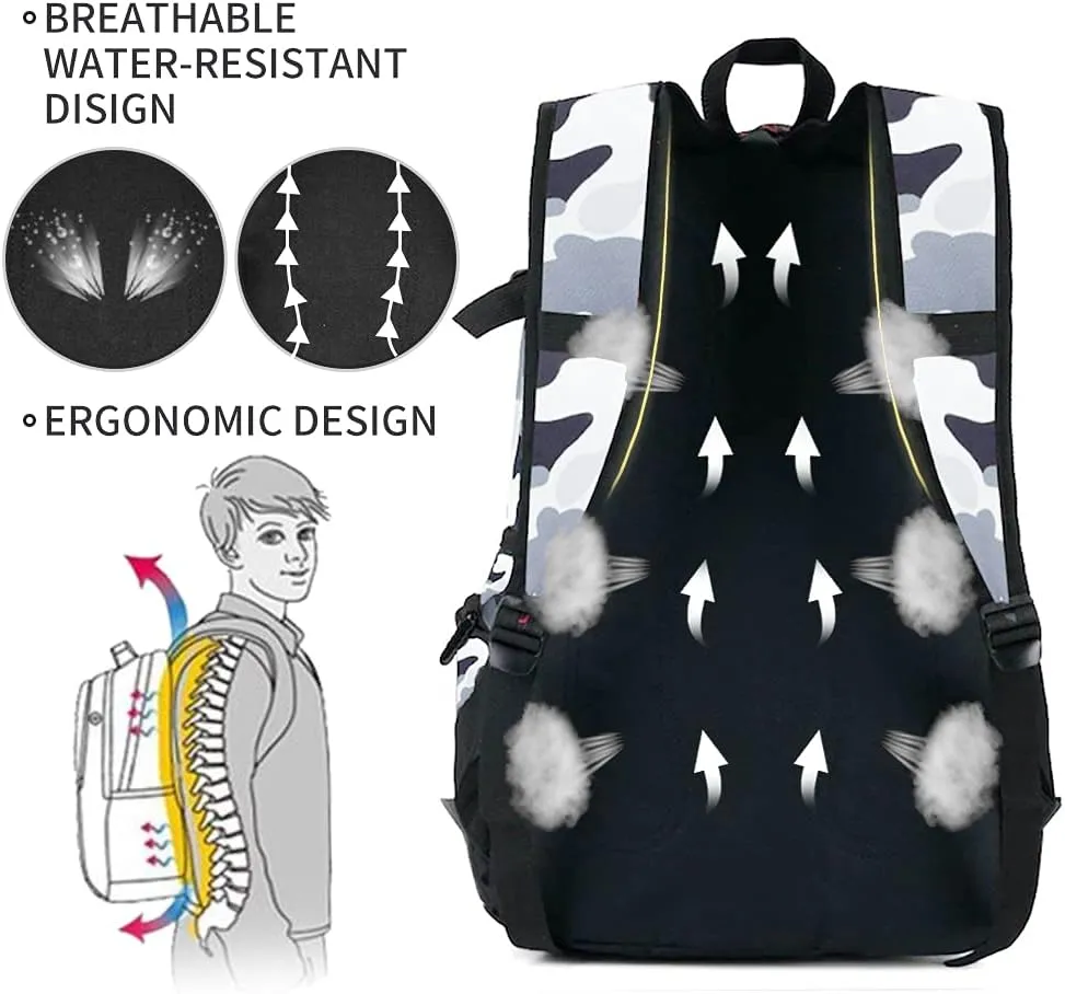 rickyh style School Backpack Travel Bag for Men & Women Lightweight College Back Pack with Laptop Compartmen
