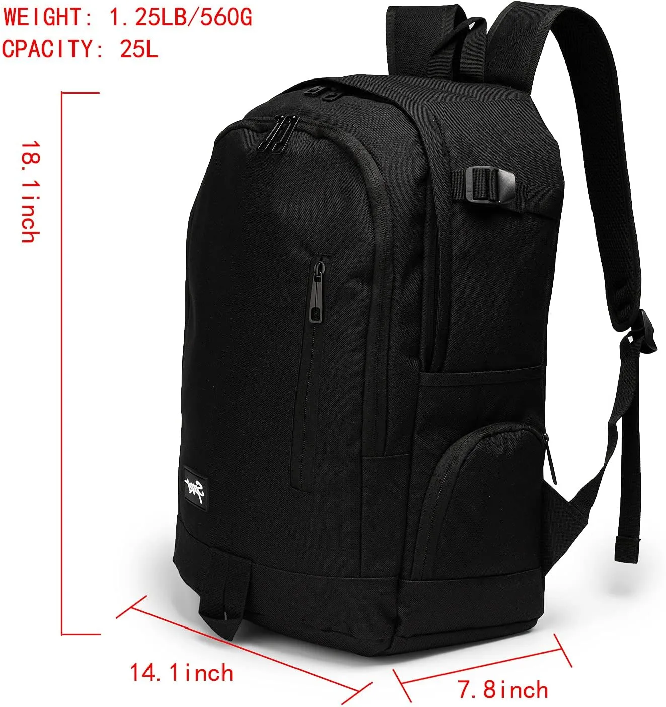 rickyh style School Backpack Travel Bag for Men & Women Lightweight College Back Pack with Laptop Compartmen