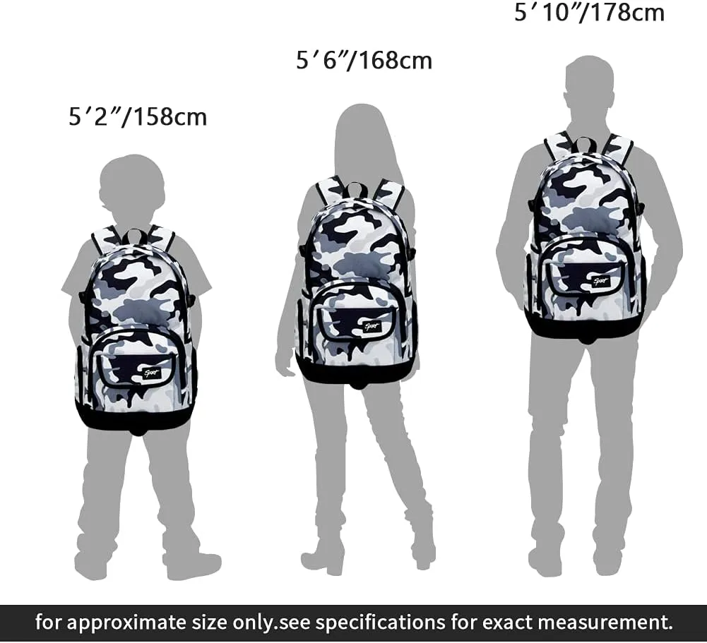 rickyh style School Backpack Travel Bag for Men & Women Lightweight College Back Pack with Laptop Compartmen