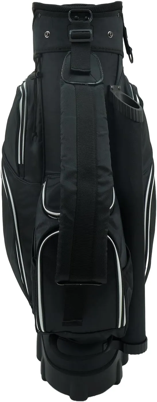 RJ Sports Carter 14 Way Divider Top Transport Golf Cart Bag with Wheels/Handle - Men and Women Wheel Golf Bag