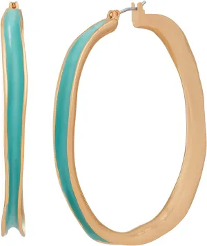 ROBERT LEE MORRIS Patina Hoop Earrings