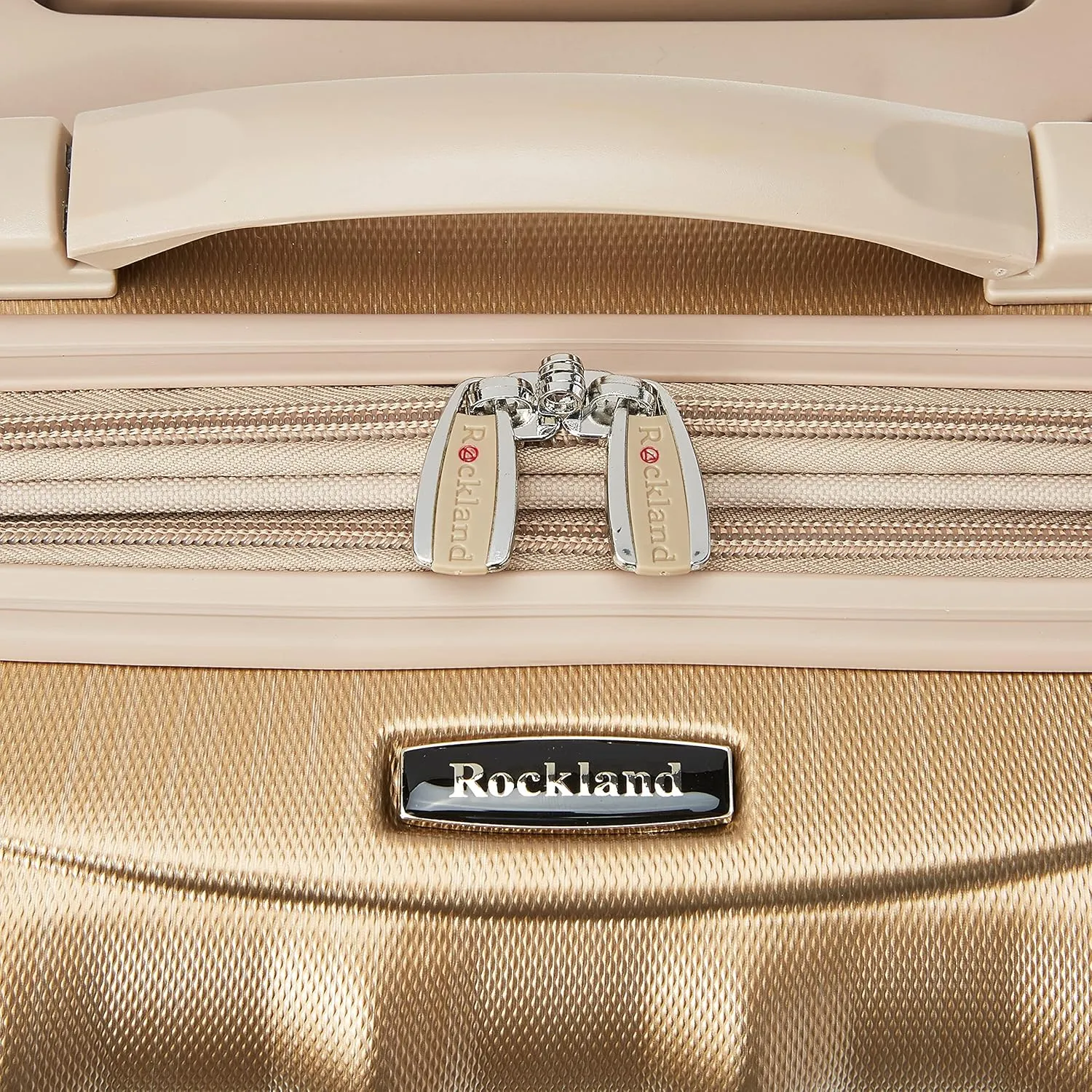 Rockland Melbourne Hardside Expandable Luggage with Spinner Wheels, Bronze, Carry-On 20"