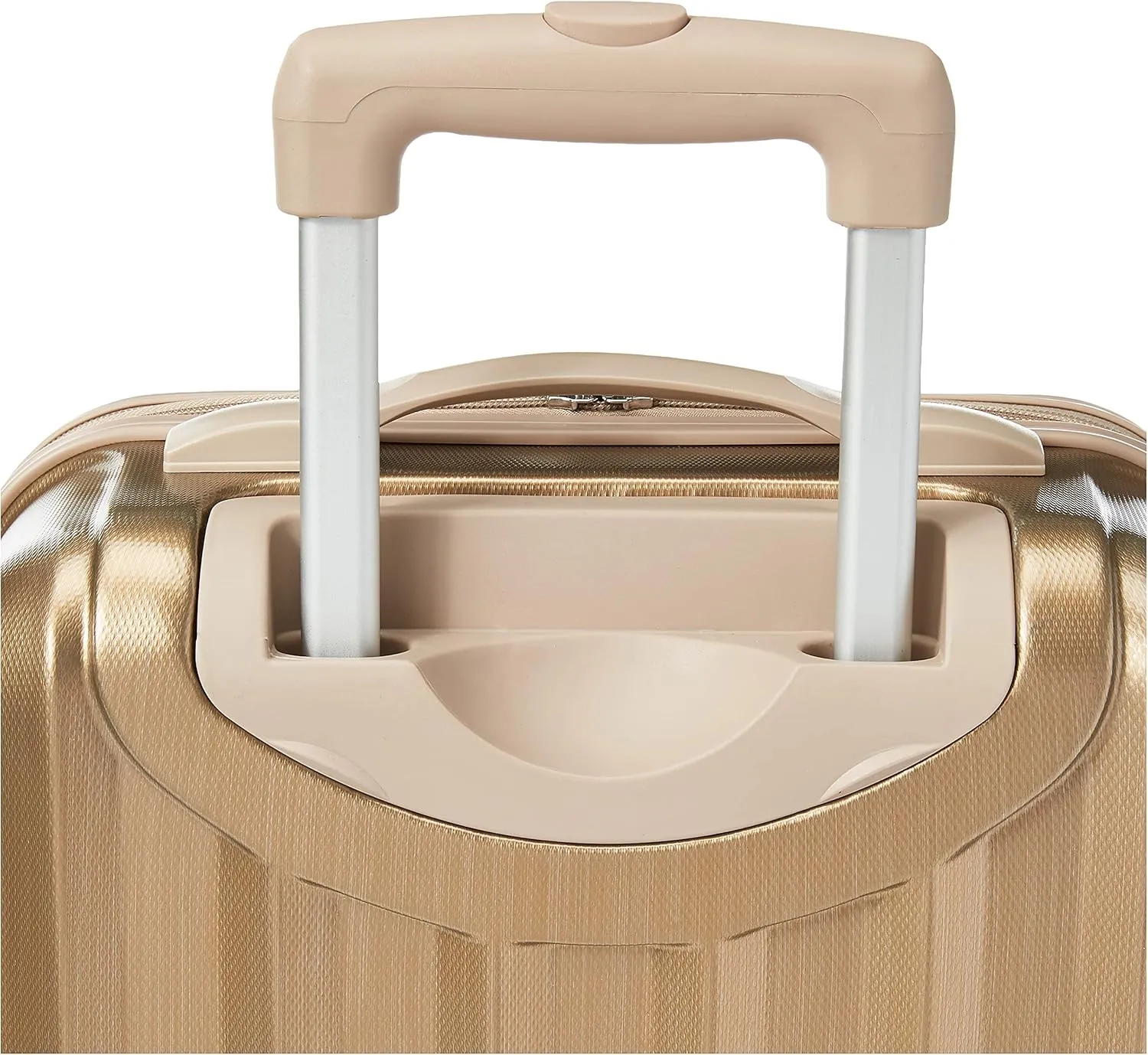 Rockland Melbourne Hardside Expandable Luggage with Spinner Wheels, Bronze, Carry-On 20"