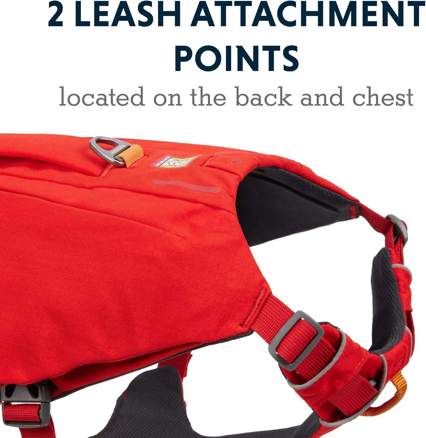 Ruffwear, Switchbak Dog Harness, Pack & Harness Hybrid for Day Trips & Everyday Use, Red Sumac, Medium