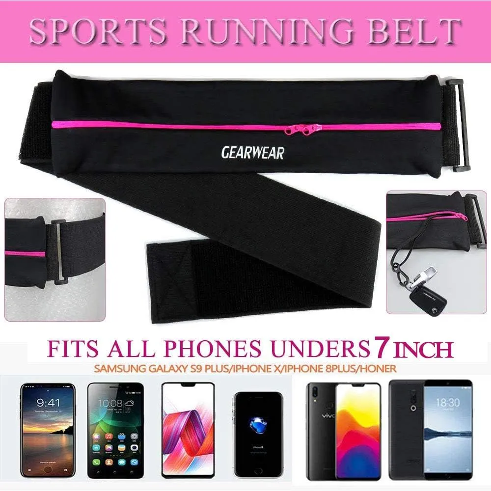 Running Belt | Runner Fanny Pack for Women and Men | Adjustble Waist Band Pack for Storage Phone