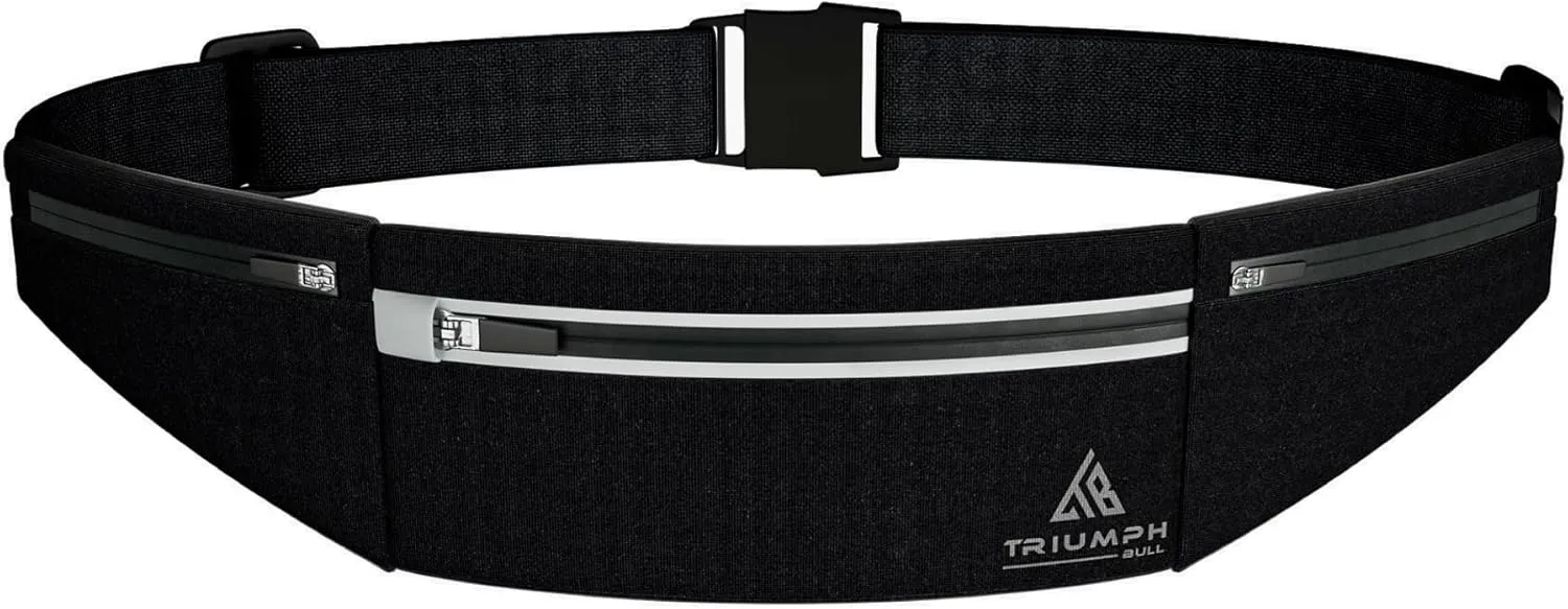 Running Belt Running Phone Holder - Fanny Pack For Hiking Essentials, Travel Essentials, And Money Belt. Bounce-Free Alternative For a Running Vest as You Can Carry Your Valuables