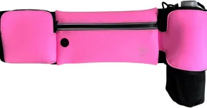 Running Belt with Water Bottle Holder - Waist Bag With Extender for Jogging, Hiking, Cycling, Walking - Dog Walker Hydration Fanny Pack - Sport Pouch iPhone Carrier for Women and Men - Pink