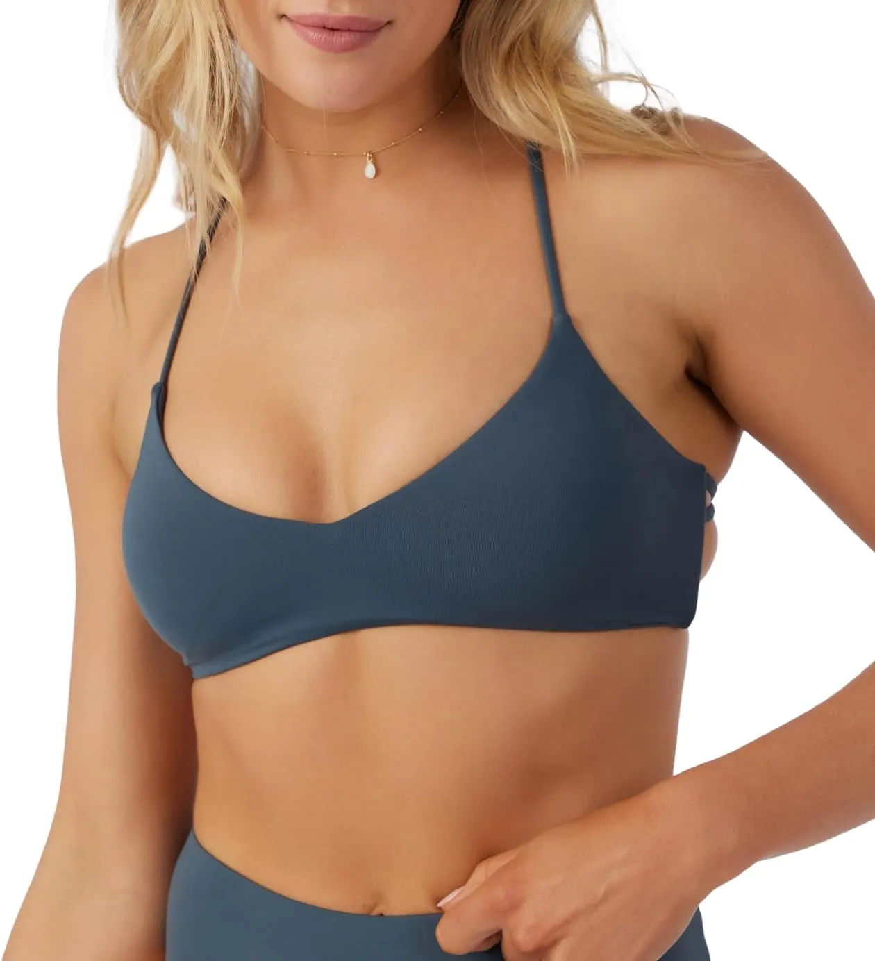 SALTWATER SOLIDS HUNTINGTON BRALETTE TOP
