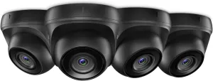 SANNCE 1080p Wired Home Security Camera with EXIR Night Vision, IP66 Waterproof for Outdoor Indoor Video Surveillance 4Pcs
