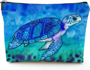 Sea Turtle Makeup Bag Travel Portable Cosmetic Pouch Waterproof Toiletry Organizer Storage Bag Zipper Pouch For Women