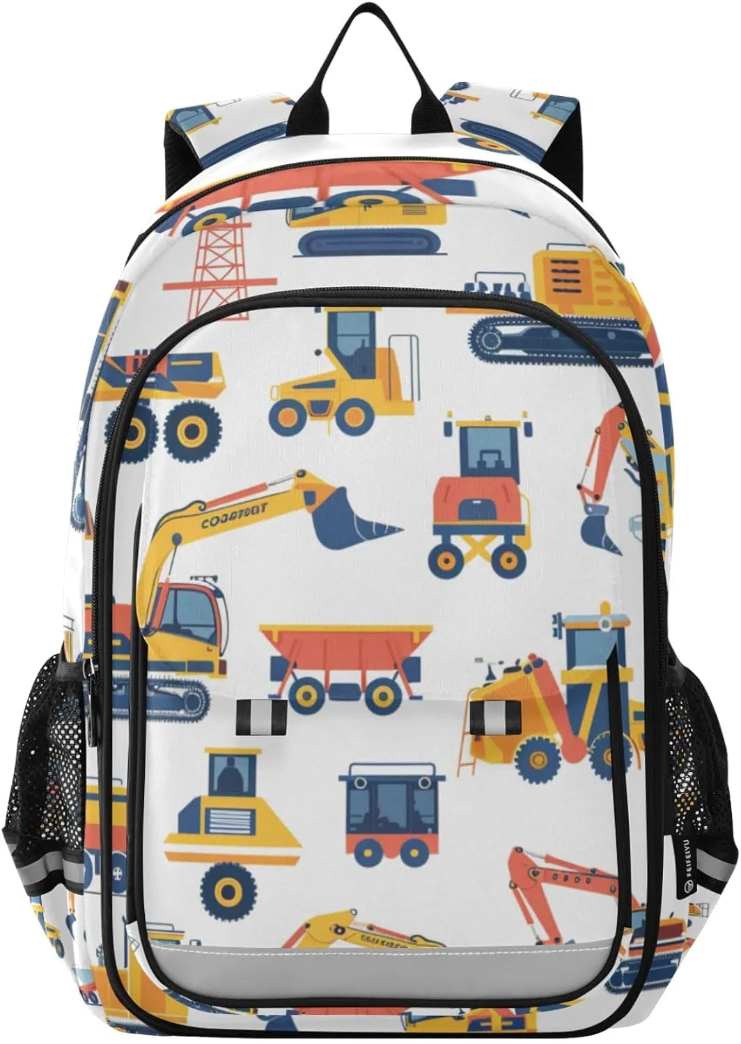 Seamless Vehicles Machinery Laptop Backpack for Boys Girls, Bookbag Travel Bag Casual Daypack School Backpack for Students