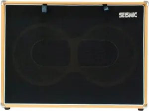 Seismic Audio - 2x12 GUITAR SPEAKER CAB EMPTY - 7 Ply Birch - 12" Speakerless Cabinet - 212 - Orange Tolex - Black Cloth Grill - Front or Rear Loading Options