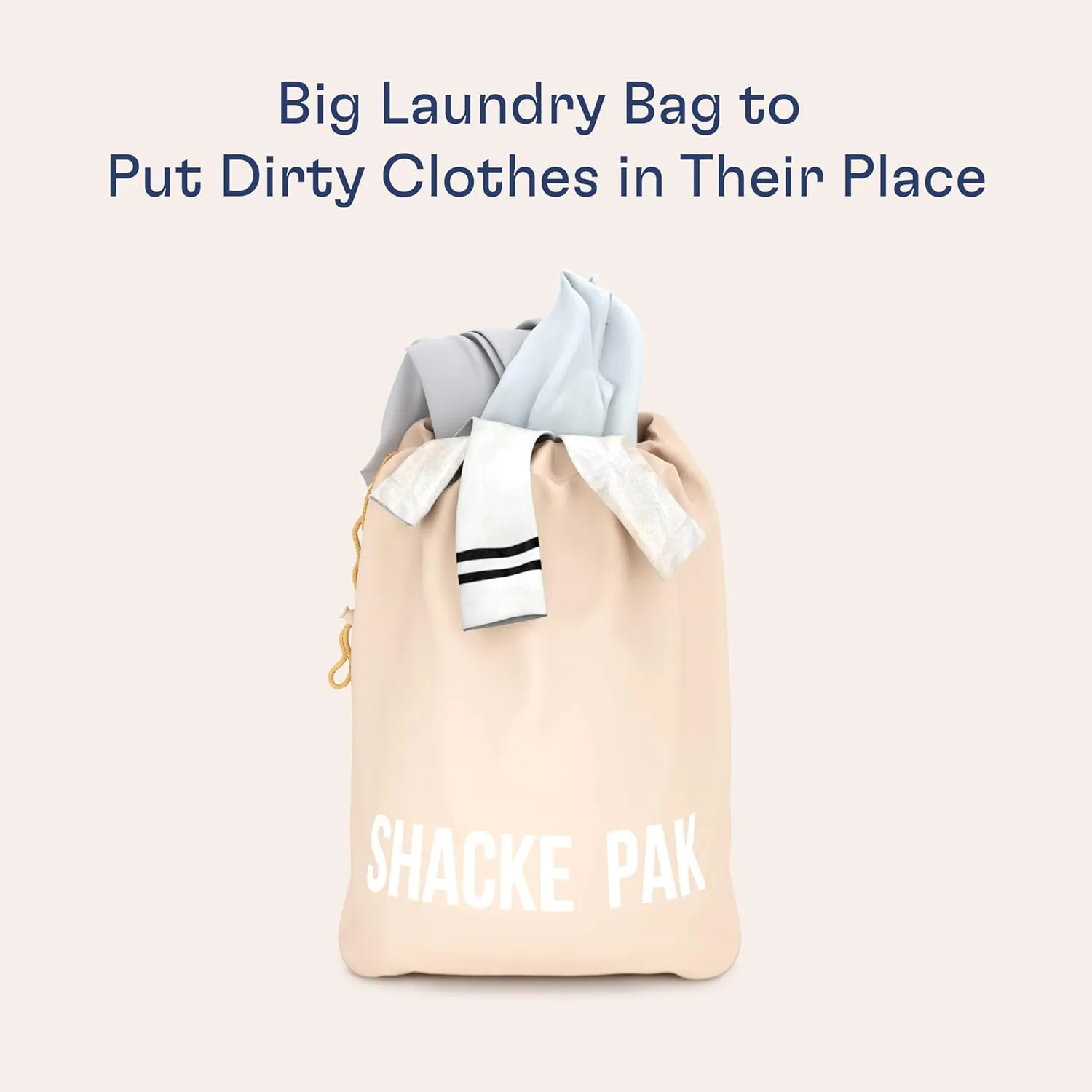 Shacke Premium 5 Packing Cubes Set - Lightweight Mesh Travel Luggage Organizers with Laundry Bag, 5-Piece Suitcase Storage System (Cream)