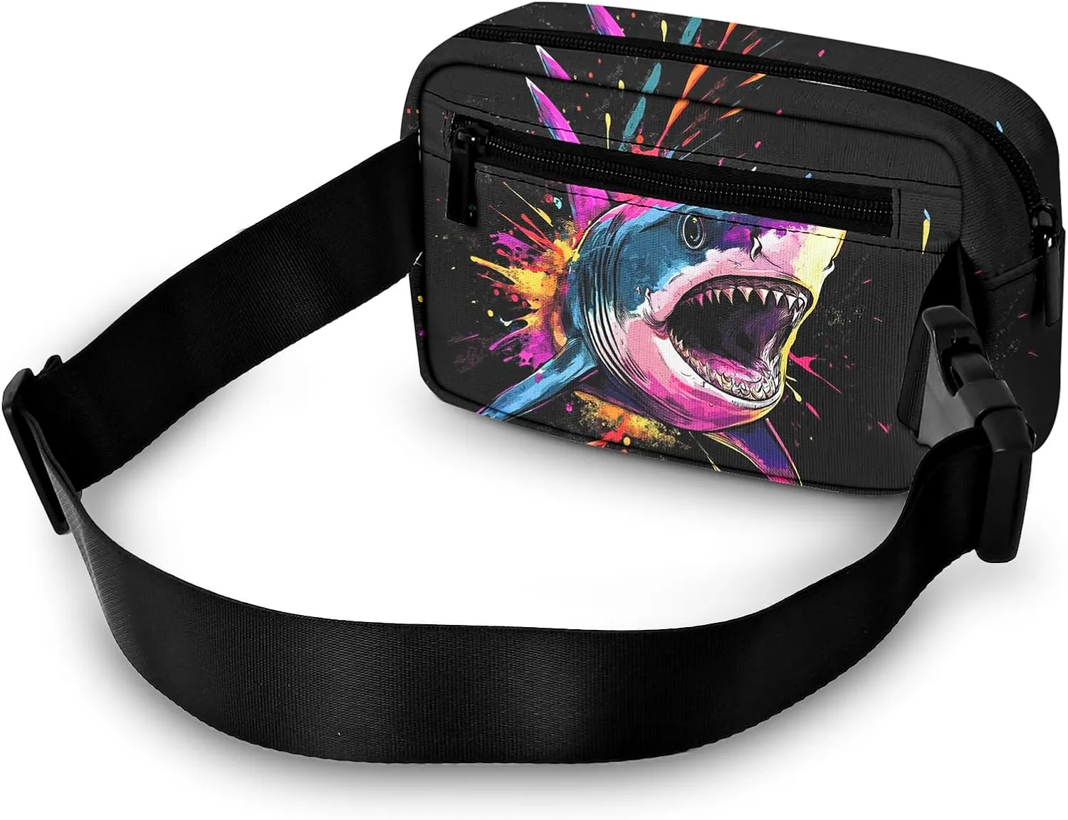 Shark Fanny Pack for Women Belt Bag Lightweight Waist Bags Waterproof Purse with Adjustable Straps Wallet Casual Presents Travel Workout