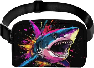 Shark Fanny Pack for Women Belt Bag Lightweight Waist Bags Waterproof Purse with Adjustable Straps Wallet Casual Presents Travel Workout