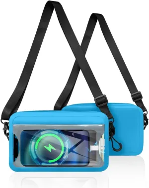 Shoulder crossbody waterproof bag airtight zipper portable touch screen