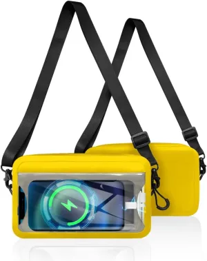 Shoulder crossbody waterproof bag airtight zipper portable touch screen