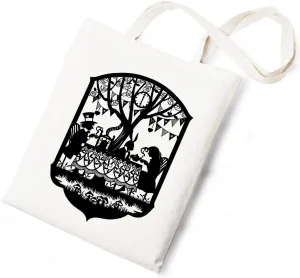 Silhouette of Alice Tote Bag Cotton Reusable Tote Shoulder Bag Fans Canvas Tote Bag For Gifts For Friends Fans