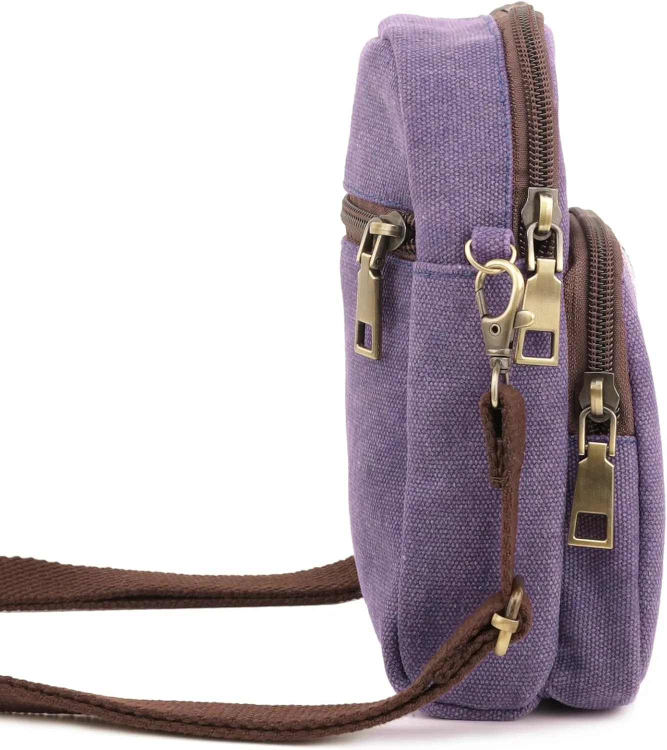 SILKAREA Women Canvas Cell Phone Purse Crossbody Bag Embroidered Small Shoulder Bags Handbags Credit Card Wallet Pouch