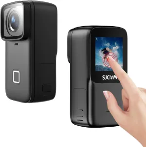 SJCAM Waterproof Action Camera 4K 30M Underwater POV Vlogging Camera HDR SIX-AXIS Stabilization,Wide FOV,Touch Screen, 5G WiFi Living Stream (C200Pro),Gifts