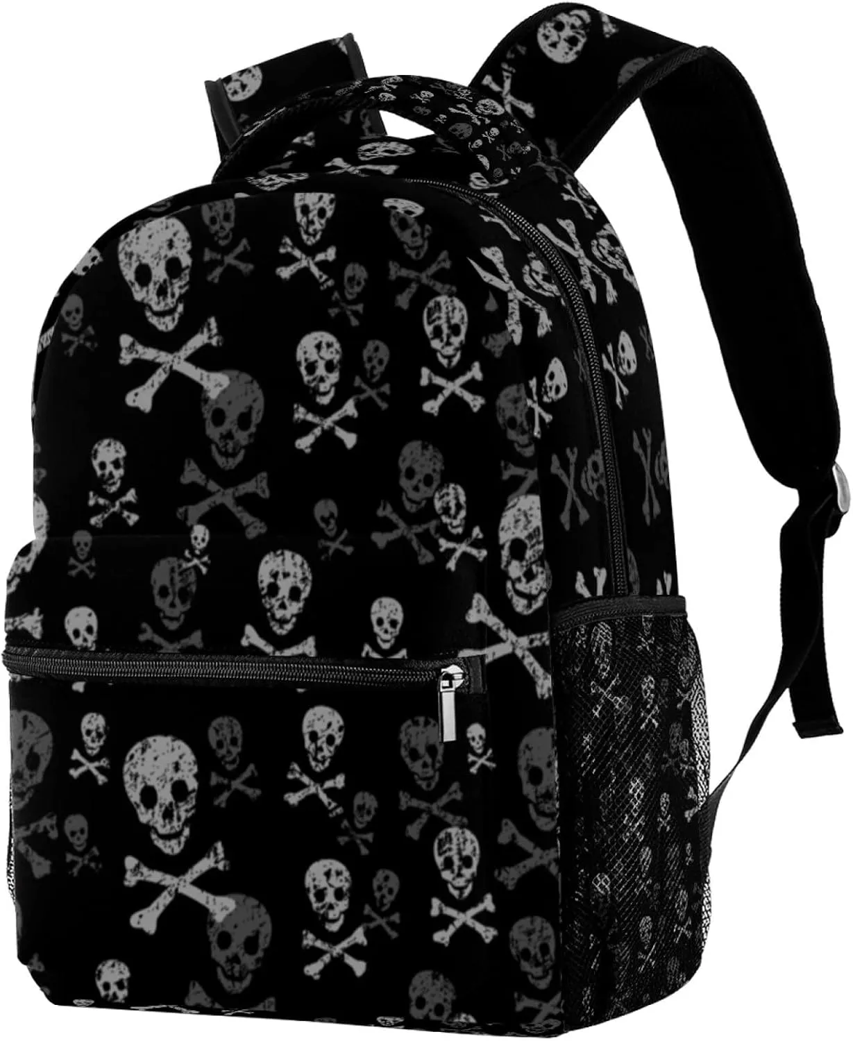 Skull And Bones Backpacks Boys Girls School Book Bag Travel Hiking Camping Daypack Rucksack