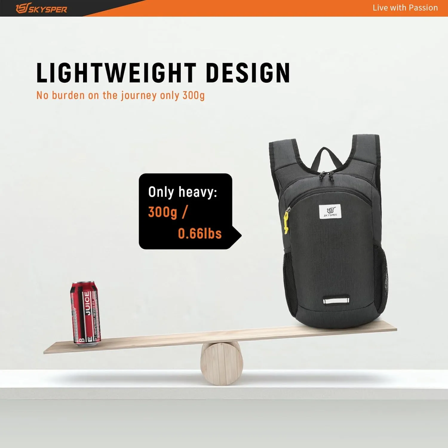 SKYSPER 10L Hiking Backpack Lightweight Packable Back Pack Small Travel Daypack for Women Men Foldable Outdoor Rucksack