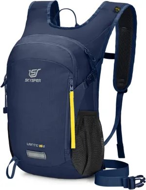 SKYSPER Small Hiking Backpack 15L Lightweight Travel Daypack for Camping Travelling Breathable Walking Daybag for Women Men
