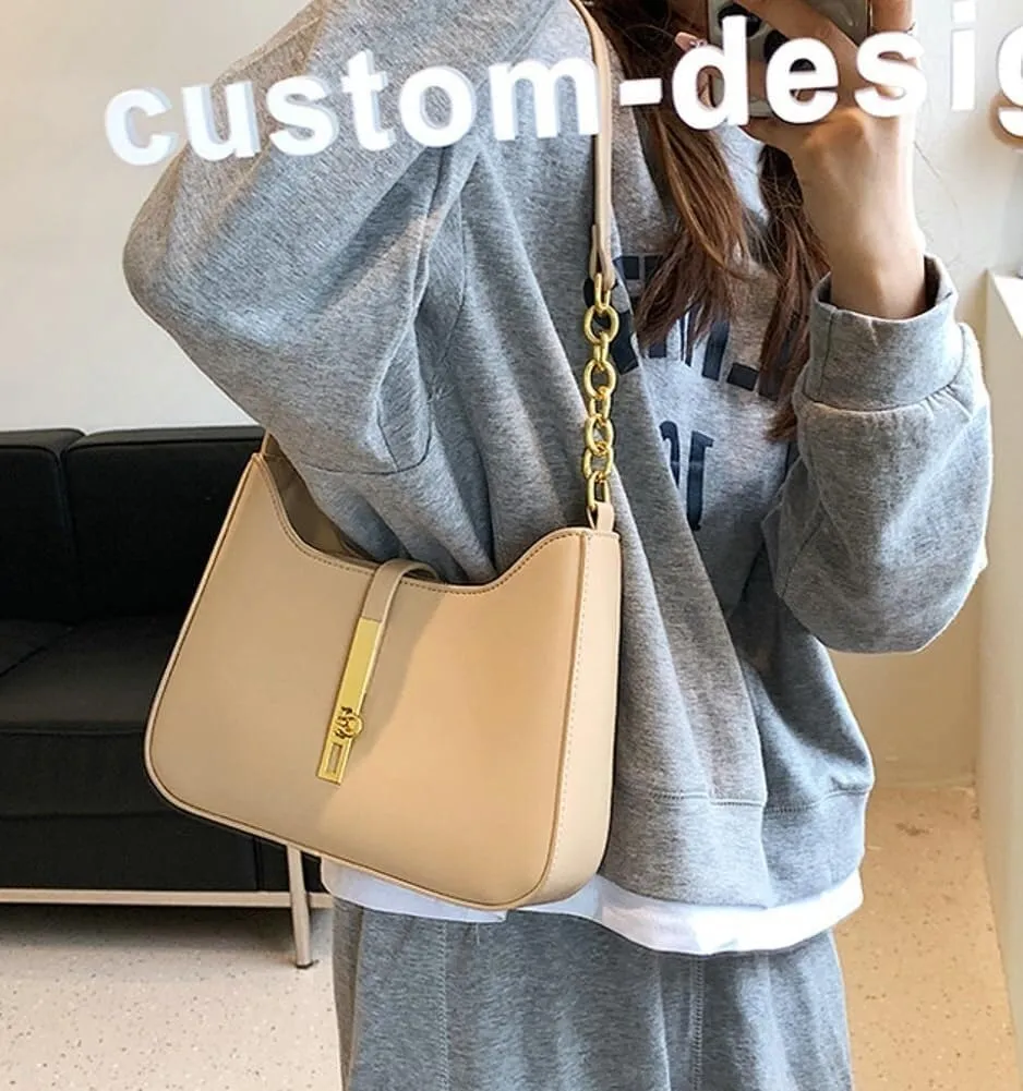 Small 2025 Fashion Hobo Tote Casual Shoulder Vegan Leather Top-Handle Satchel Handbag Purse for Women's Daily Style
