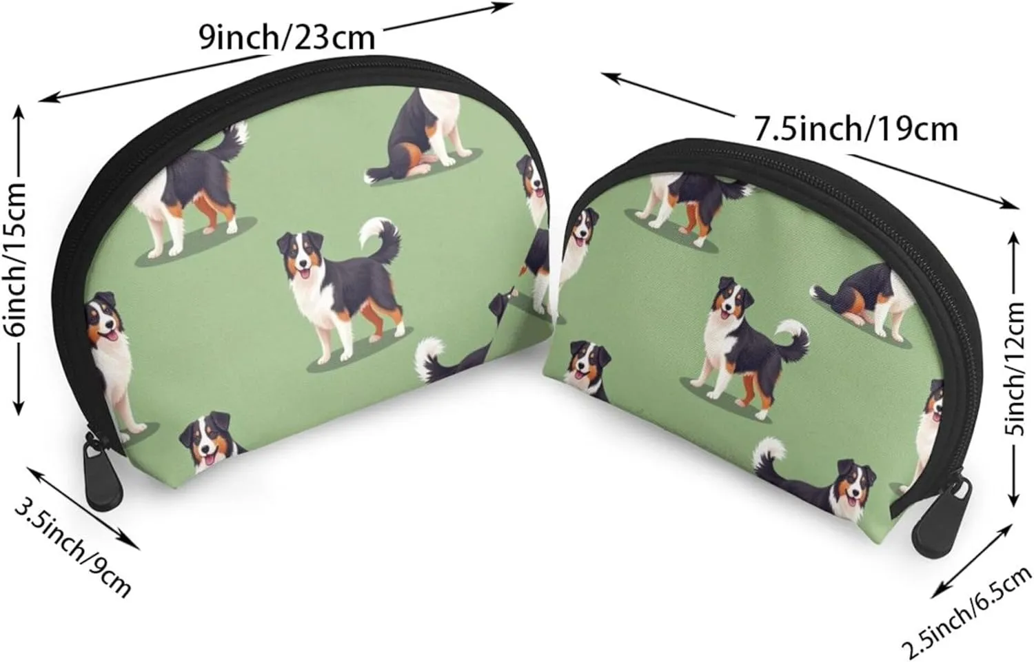 Small Coin Purse Cute Change Purse Compatible with Australian Shepherds Dogs for Women Zipper Coin Pouch, Mini Coin Bag Pouch for Women
