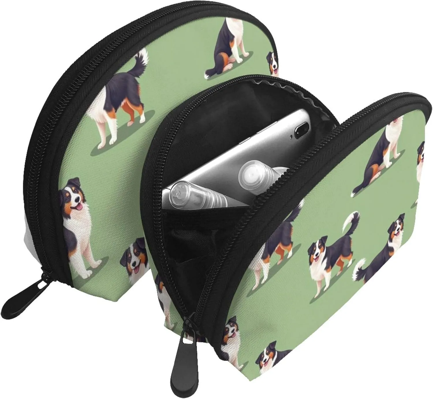 Small Coin Purse Cute Change Purse Compatible with Australian Shepherds Dogs for Women Zipper Coin Pouch, Mini Coin Bag Pouch for Women
