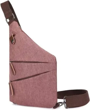 Small Leisure Sling Bag Shoulder Backpack Chest Pack Casual Hiking Rucksack Cross Body Daypack Crossbody