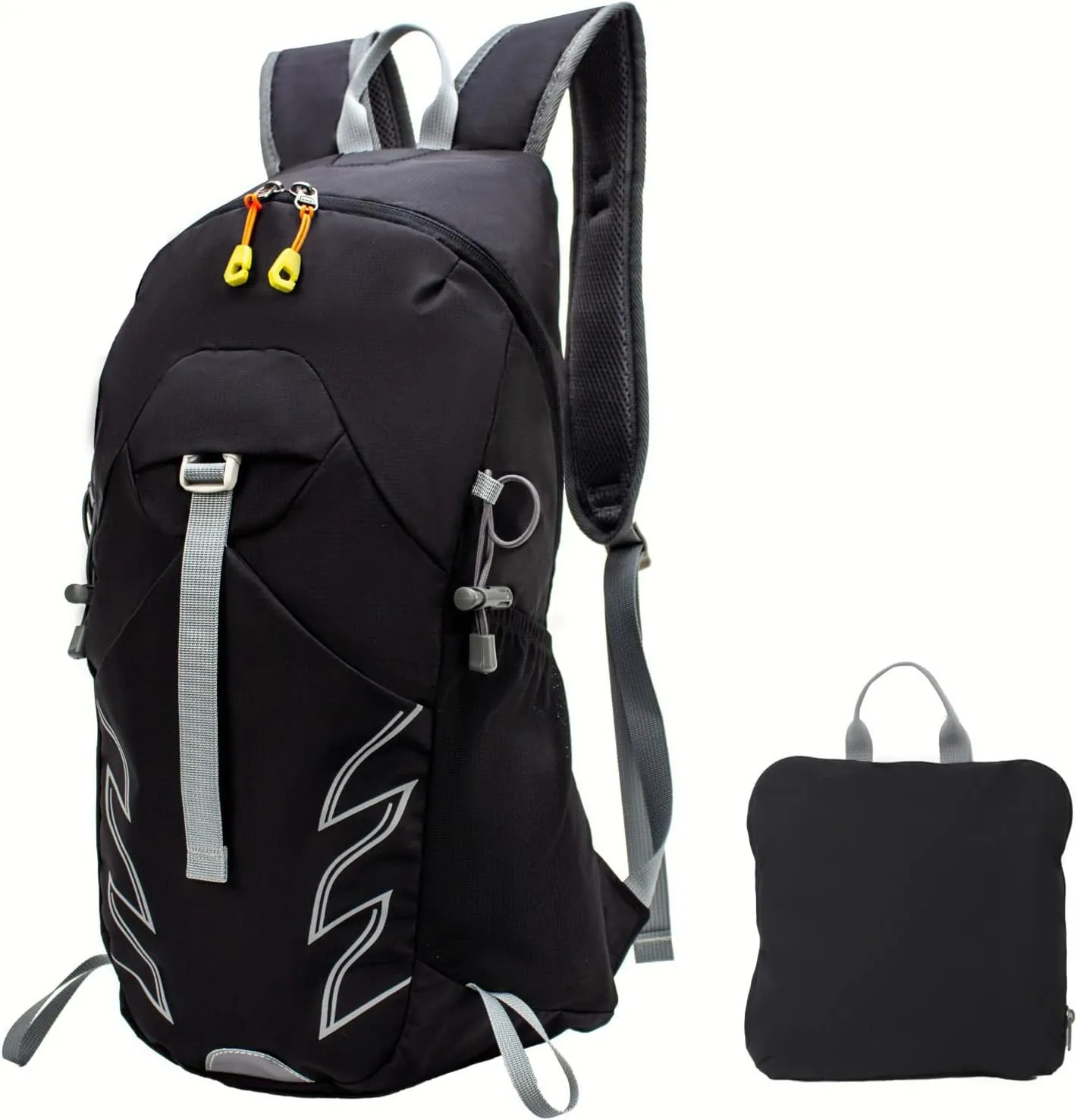 Small Lightweight Hiking Backpack，25L Foldable Hiking Daypack Cycling Hydration Backpack Travel Camping Bag