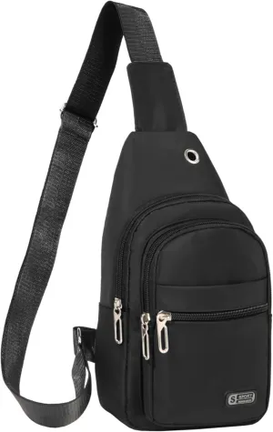 Small Sling Backpack Crossbody Sling Bag for Men Women, Chest Bag Daypack Fanny Pack Cross Body Bag for Outdoors Hiking Traveling
