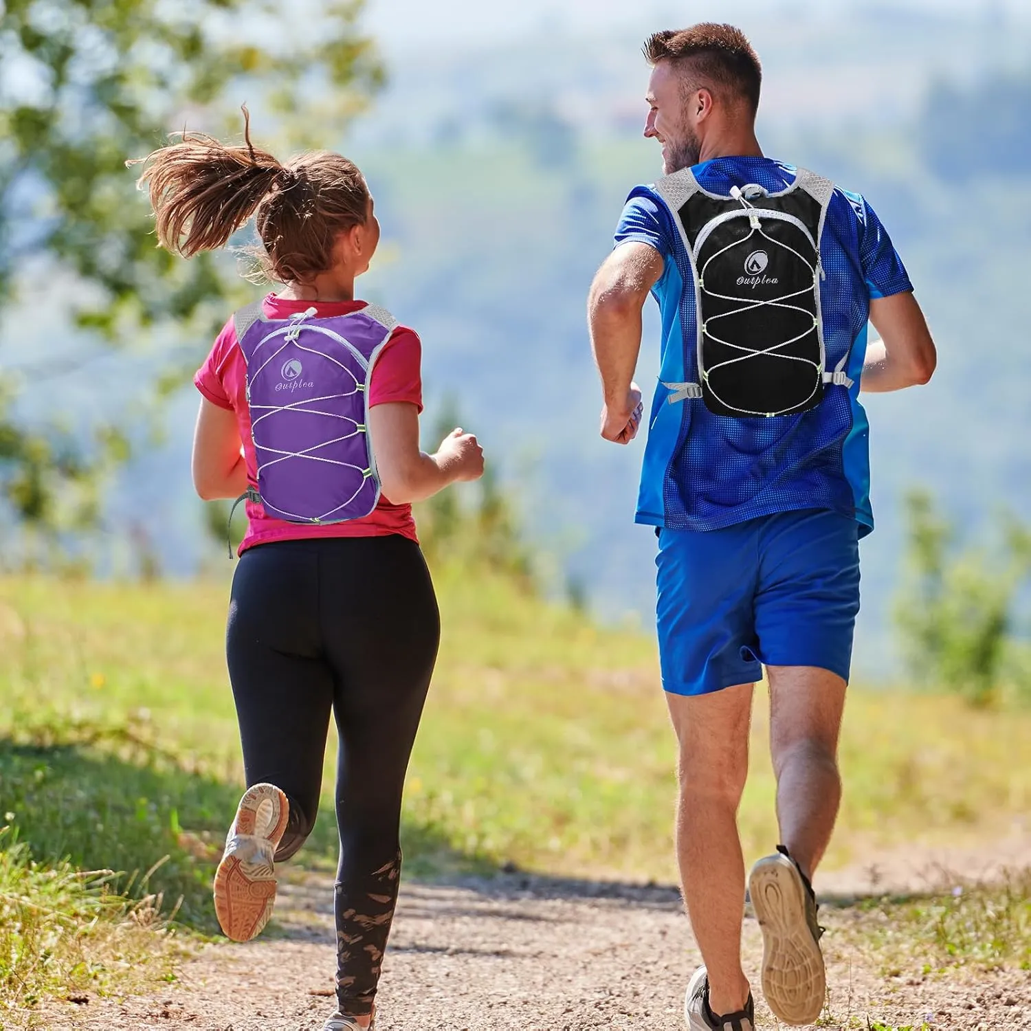 Small Water Backpack, Festival Hydration Vest, Hydro Pack with 2L Water Bladder, Lightweight Hydropack Running Water Vest for Women Men Runners Hiking Camping Biking Climbing