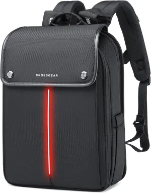 Smart Business Laptop Backpack Led Reflective Travel Backpack Three-Speed Adjustment Expandable Carry-On Laptop Bag for Cycling Work and Daily Use,for Men Women,Black