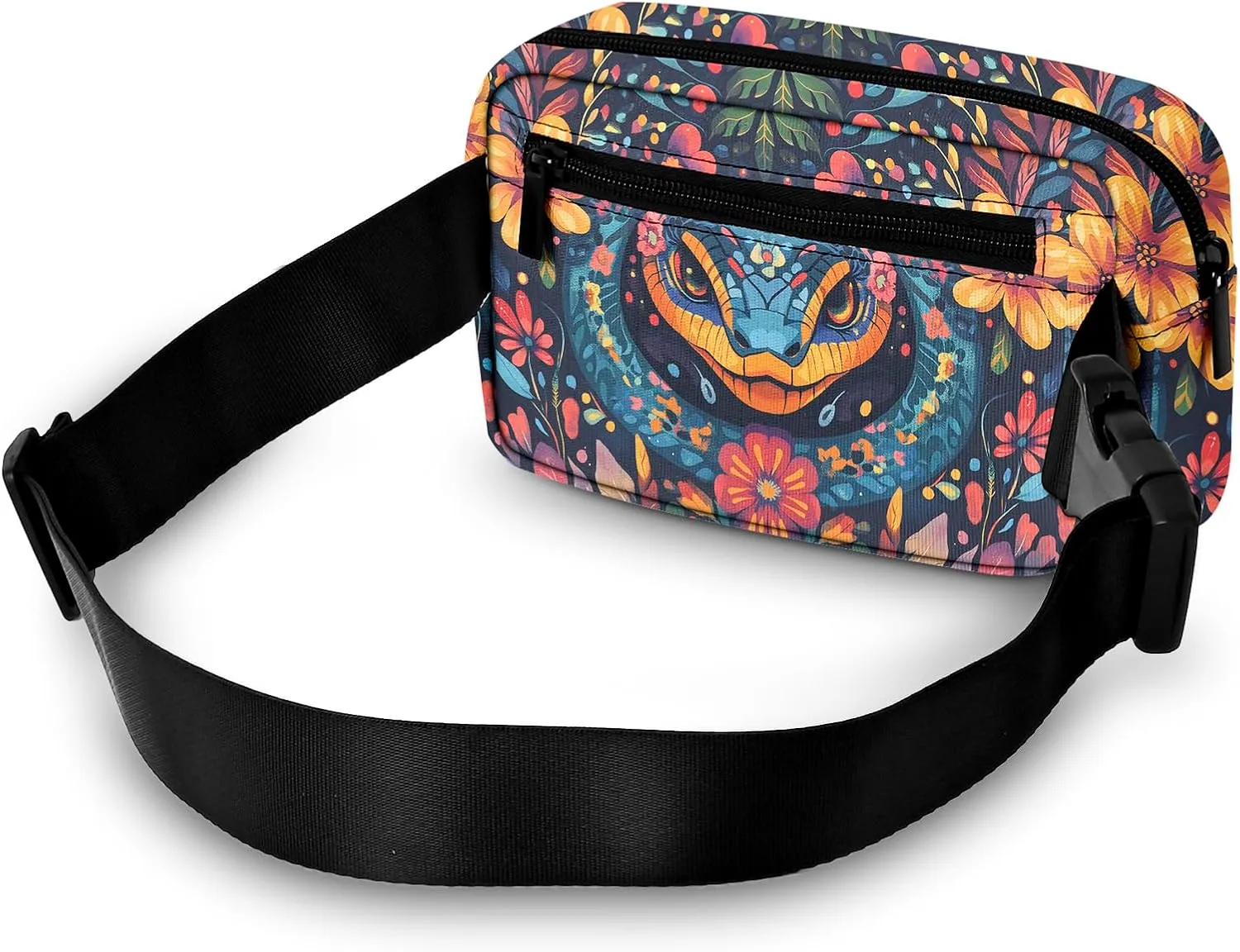 Snake Fanny Pack for Women Belt Bag Lightweight Waist Bags Waterproof Purse with Adjustable Straps Wallet Casual Presents Travel Workout