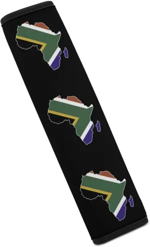 South Africa Flag Africa Map Fashion Car Seat Belt Cover Pad for Shoulder Bag Camera Soft Comfort Accessories 1PCS