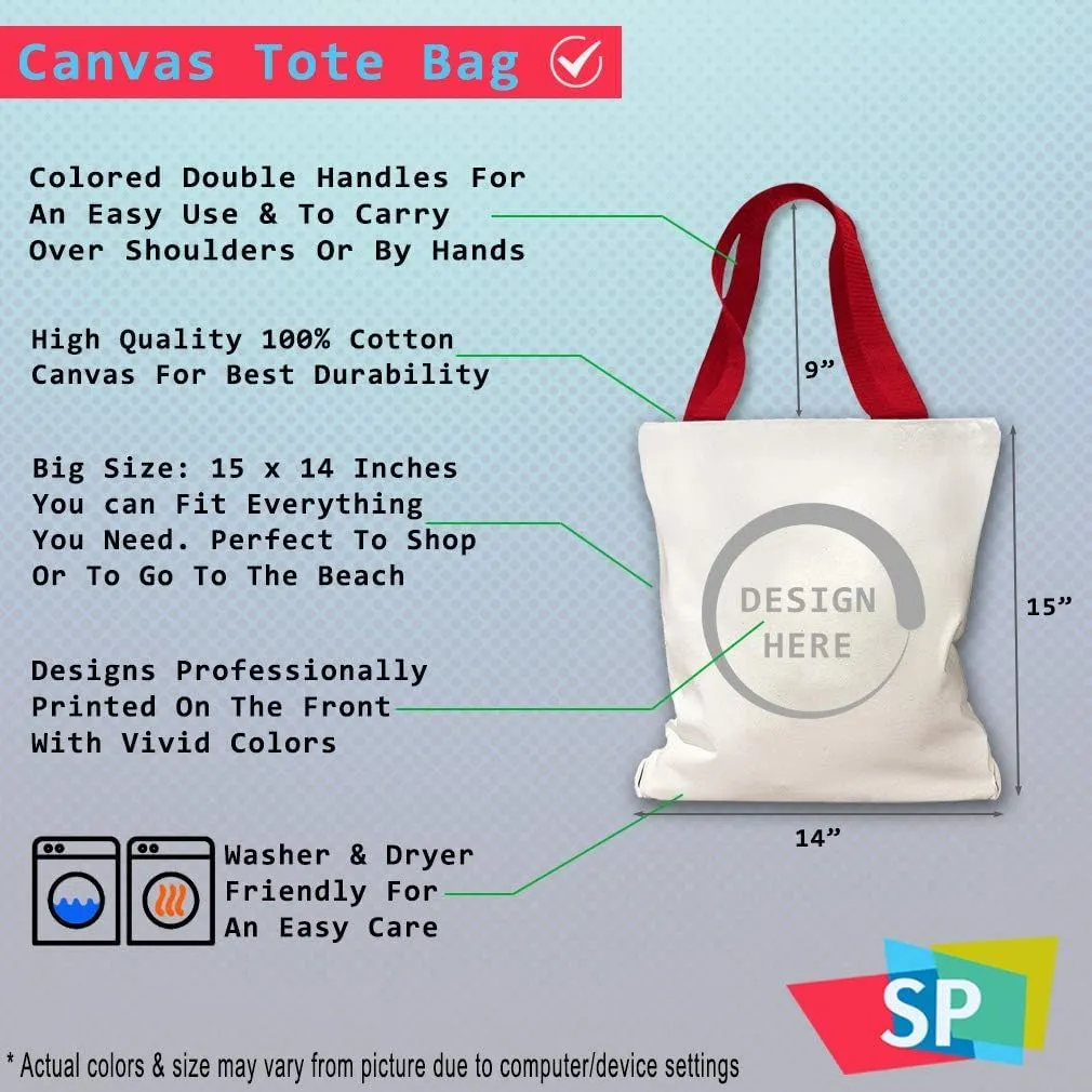 Speedy Pros Canvas Tote Bag for Women Naps Suck! Let's Ride! Funny Humor Gag Beach Bags for Women