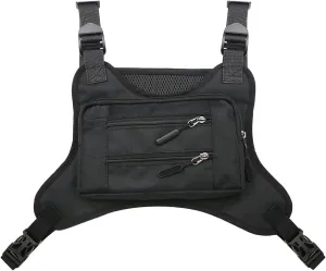 Sports Chest Bag for Men, Water Resistant Chest Pack, Running Pack with Cell Phone Holder and Extra Storage
