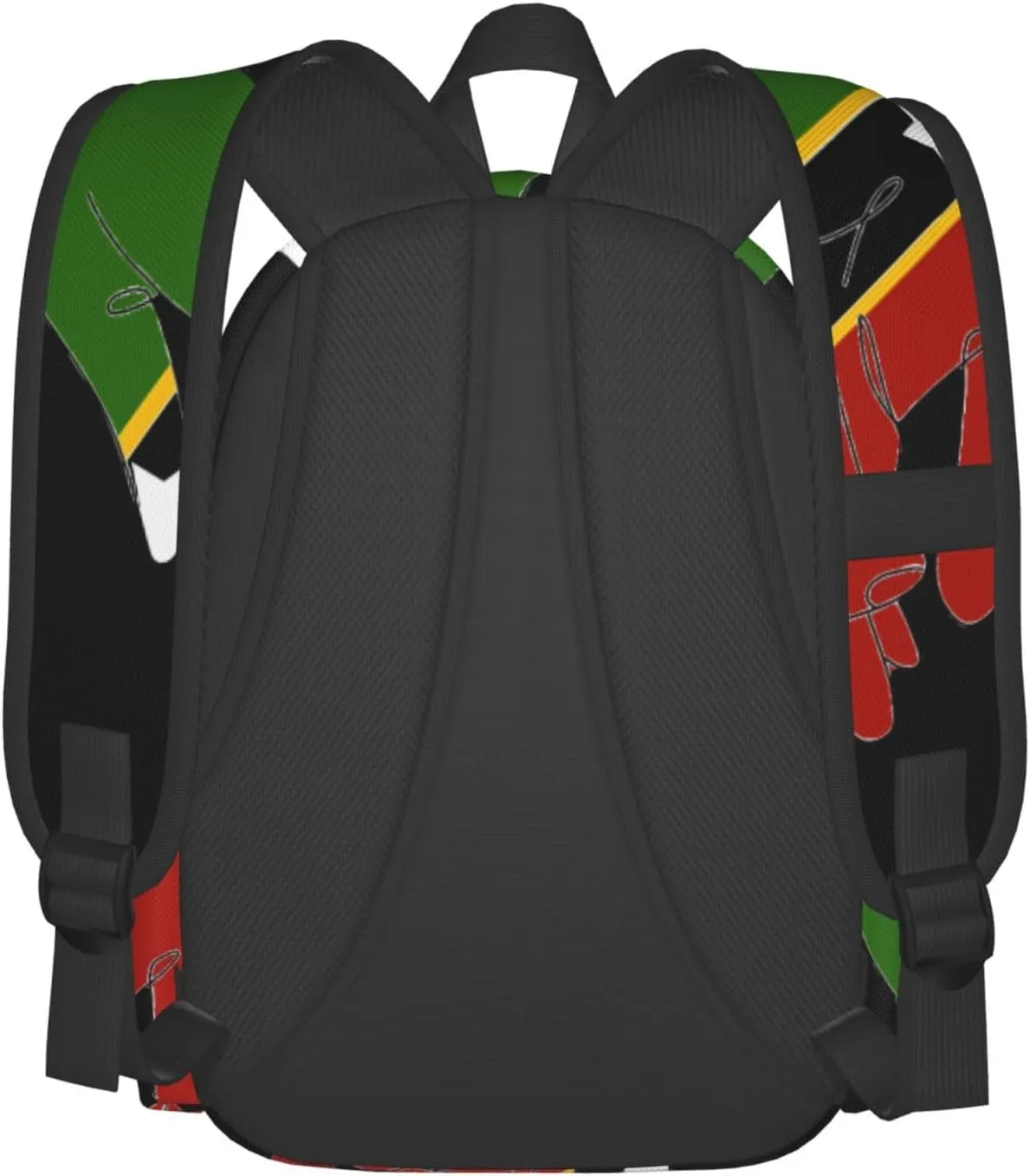 St.Kitts United Flag Laptop Commuter Backpack Shoulder Bag Casual Back Pack Daypack Bags With Side Pockets For Work Travel Daily Use
