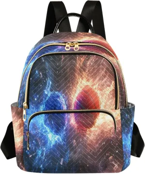 SUABO Two Basketballs Collide Backpack Purse Ladies Rucksack Travel Shoulder Bag Casual Daily Backpack
