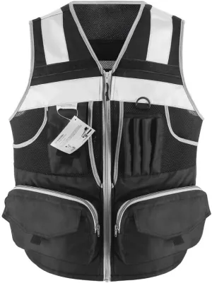 SUXIBIP 10 Pockets Safety Vest for Men and Women, High Visibility vest with 3M Reflective Strips, Oxford Fabric