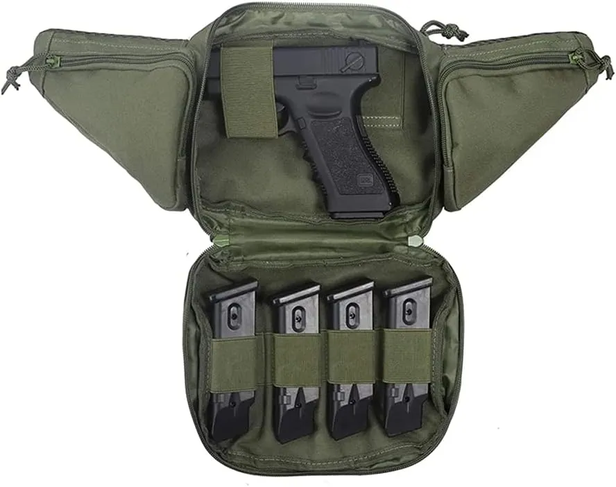 Tactical Fanny Pack Gun Holster Portable Handgun Holster Concealed Gun Carry Holster for Hunting Camping