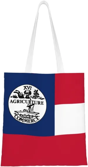 Tennessee 1861 Proposed Tote Bag for Women Canvas Shopping Bags Reusable Large Capacity Casual Shoulder Handbags Grocery Bags DIY Gift Bags