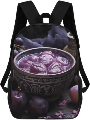 Thai Food Pictures Laptop Backpack 17 Inch for Women Men Travel Backpacks for Women Men Laptop Bag Fashion Casual Daypack