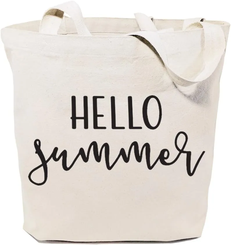 The Cotton & Canvas Co. Beach, Grocery, Farmers Market, Shopping and Travel Reusable Shoulder Tote and Handbag …