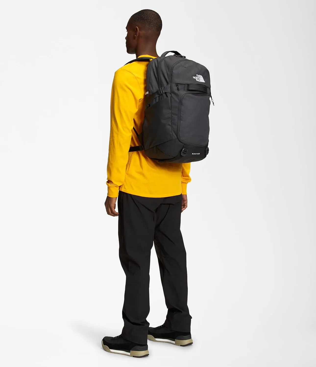 THE NORTH FACE Router Everyday Laptop Backpack, Asphalt Grey Light Heather/TNF Black-NPF, One Size