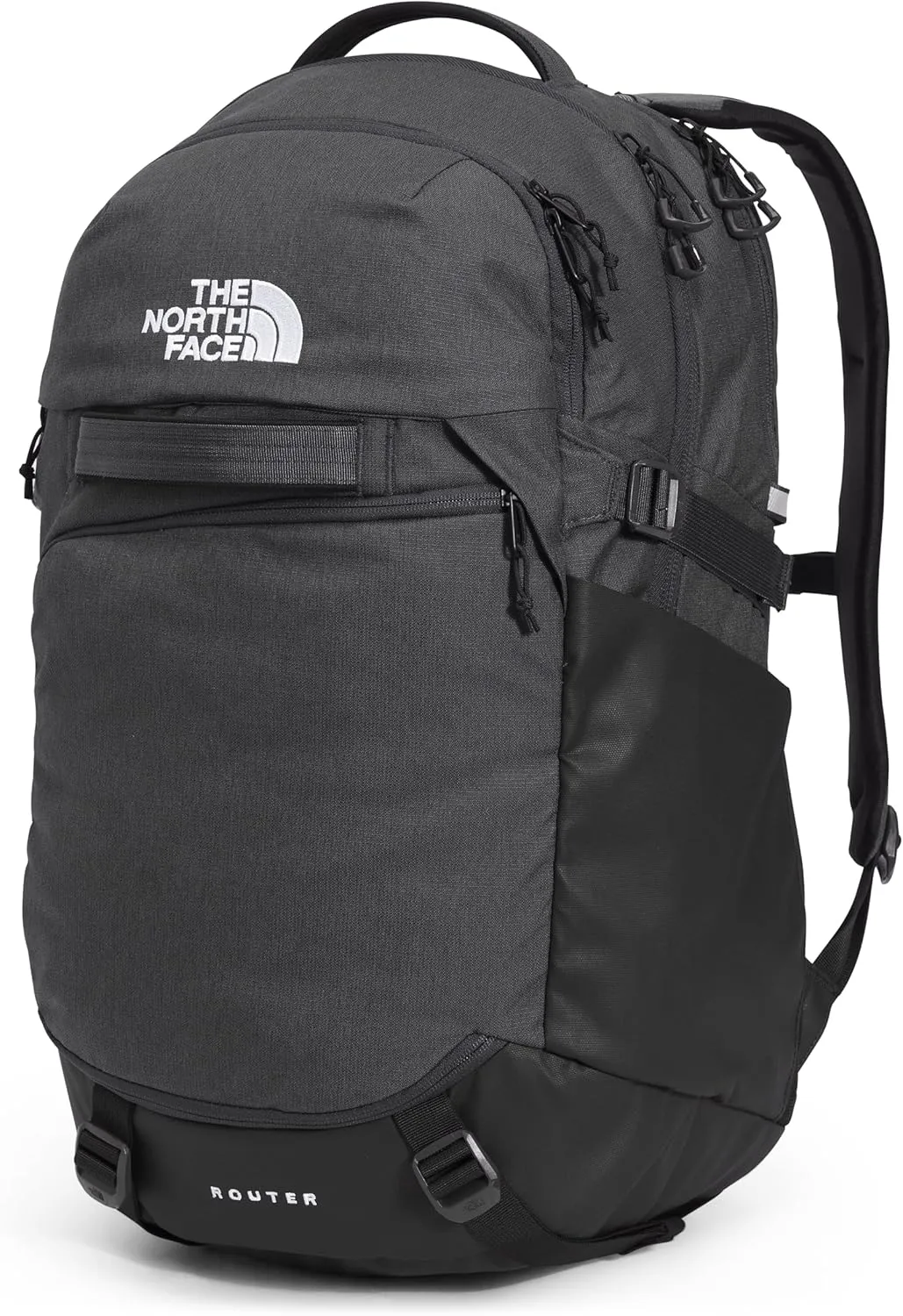 THE NORTH FACE Router Everyday Laptop Backpack, Asphalt Grey Light Heather/TNF Black-NPF, One Size