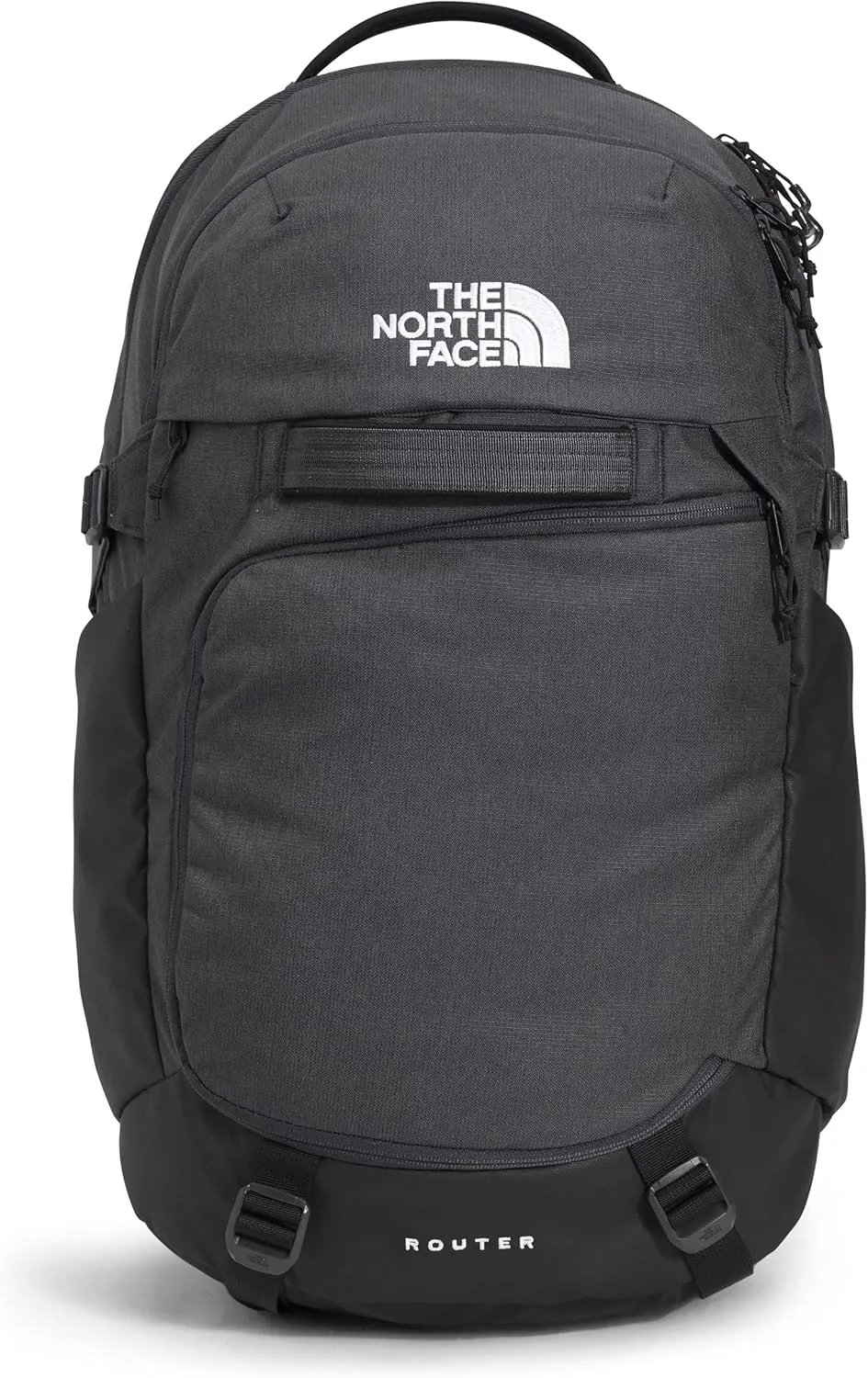 THE NORTH FACE Router Everyday Laptop Backpack, Asphalt Grey Light Heather/TNF Black, One Size